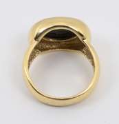 Fashionable Bezel Set Black Onyx Ring