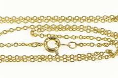 Gold Filled 1.6mm Cable Chain Classic Oval Simple Link Necklace