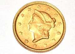 1853 Type 1 US Gold Coin