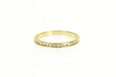 14K Yellow Gold Classic Diamond Vintage Wedding Band Ring