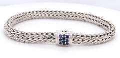 John Hardy Blue Sapphire Classic Chain Bracelet