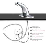 Bathroom Sink Mixers Sensor Tap Chrome Brass Automatic