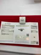 CERTIFIED 14K WHITE AND LAB GROWN SOLITAIRE DIAMOND RING