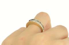 14K Yellow Gold 1.25 Ctw Classic Channel Diamond Wedding Ring