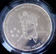 Set of 3 Generals 5 Dollar Niue Coins