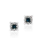 Blue Diamond Earrings