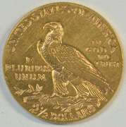 Lustrous 1915 US $2.50 Indian Gold Piece. Nice