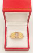 14kt Solid Yellow Gold Men's Designer Style Ring