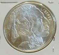 1 oz. .999 Silver round - Buff/Indian Unc