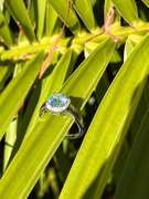 Dazzling Natural 2.35 Ct Sky Blue Topaz Ring