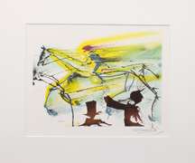 Salvador Dali lithograph on paper signed in the plate