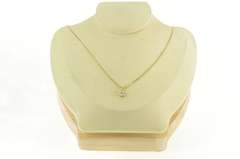 14K Yellow Gold 0.50 Ct Pear Diamond Solitaire Classic Vintage Pendant