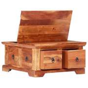 Coffee Table 66x75x35 Cm Solid Acacia Wood