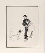 Extremely rare and collectable hand signed Norman Rockwell