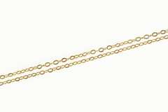 Gold Filled 1.4mm Chain Cable Oval Classic Link Necklace