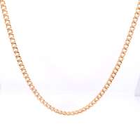 Popular 18kt Yellow Gold Curb Link Chain Necklace