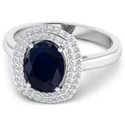 14 Kt White Gold Aquamarine Earrings