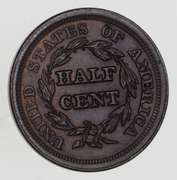 1853 Braided Hair Half Cent - Choice