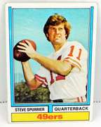 1974 Steve Spurrier 49ers Football Card