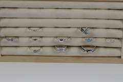 Sterling Silver Curated Ring Assortment Various Sizes & Styles (10 Ring Lot)