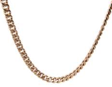 Vintage Polished Pocket Watch Fob Chain in 14K