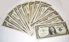 12 Various 1935 F &1957 B Near Unc $1 Silver Certificates