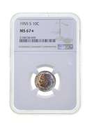 MS67* 1955-S Roosevelt Dime - Graded NGC