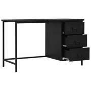 Home Office Steel Desk with Drawers Industrial