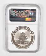MS67 1993 China 10 Yuan Silver Coin - Panda - Small Date - Graded NGC