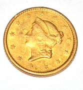 1850 Type 1 US Gold Coin