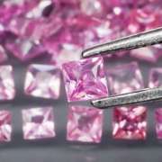 Rare UNHEATED 2.72ct pink Sapphire set