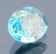 Brilliant! 2.34ct diamond luster blue Zircon