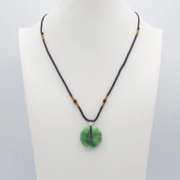 Gorgeous Natural Apple Green Jade Quartz Pendant