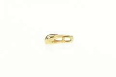 14K Yellow Gold 0.14 Ct Diamond Solitaire Twist Statement Pendant