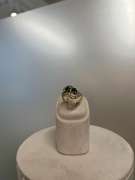 Gold Ring with Emeralds and Diamonds
