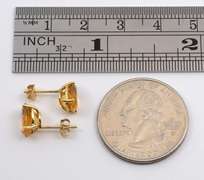 Nice Pear Shaped Citrine Studs