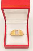 14kt Solid Yellow & Rose Gold Men's Ring