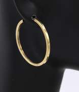 Amazing Yellow Gold Hoop Earrings