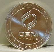 1 oz .999 Silver round, OPM metals