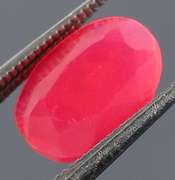 Captivating 1.26ct faceted flamingo pink Opal