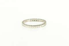 14K White Gold 0.50 Ctw Classic Round Circle Statement Pendant