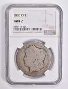 FAIR 2 1883-O Morgan Silver Dollar NGC Lowball Low Ball