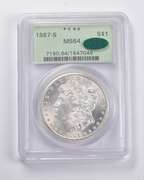 MS64 1887-S Morgan Silver Dollar CAC PCGS