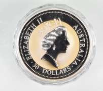 1994 Australia 30 Dollars - Kookaburra - 1 Kilo .999 Fine Silver