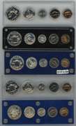 5 Diff. US Silver Proof Sets in custom holders 1959-1964