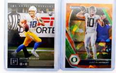 2 Justin Herbert Football Cards