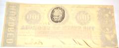 Rich Unc $100 State of Georgia Feb 1 1863  Note