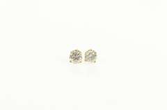 14K Yellow Gold 0.30 Ctw Diamond Solitaire Classic Stud Earrings