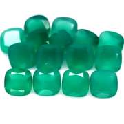 Breath taking 12ct mint green Botswana Agate set