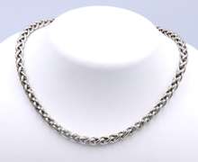 Trendy David Yurman Wheat Chain Necklace with Yellow Gold Accents